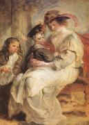 Peter Paul Rubens Helene Fourment and Her Children,Claire-Jeanne and Francois (mk05 ) France oil painting reproduction